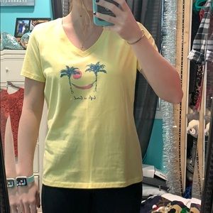 Life is good Palm tree tee